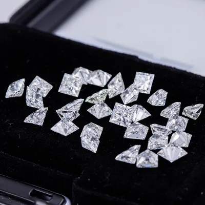 Wholesale Factory Price 1.5*1.5mm 2*2mm 4x4mm DEF/VS Loose Diamonds VG Cut Princess Cut Melee Lab Grown Diamond