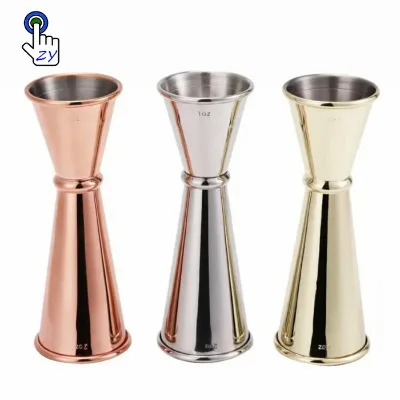 Stainless Steel Jigger Glass bar Tools Double Jigger bar Glass Hotel Party Ware for Customized Size Smalls Size Handmade Use