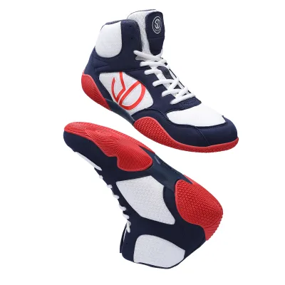 Manufacturer Wholesale Men's Professional Gym Combat Boxing Wrestling Boots Customizable Mesh Lining EVA Midsole Summer/Winter