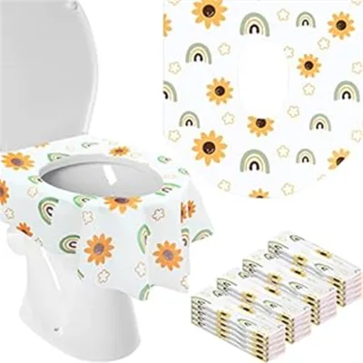Portable Travel Pack Extra Large Custom Print Non Woven Disposable Waterproof Toilet Seat Covers for Adults Pregnant Women