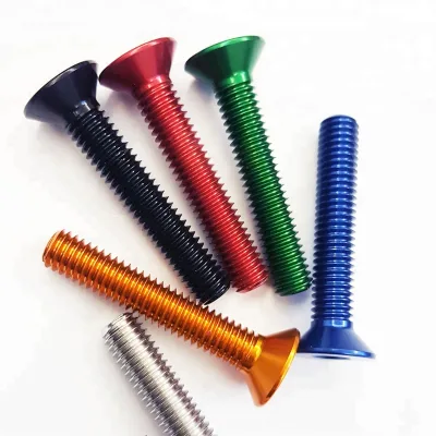 Bike Part Carbon Top Cap with AL7075T6 Bolts 3K/Marble UD Weave Clear/Matte Coating M6x30mm 2.6g Multi-Color Options