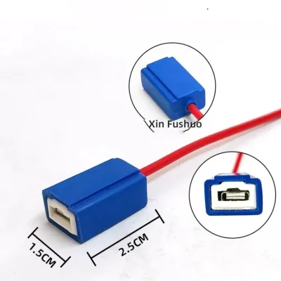 Adapter H4 9003 12V Automotive Headlight Bulb Holder Automotive Female Ceramic Connector Battery Clamp Terminal Relay Connector