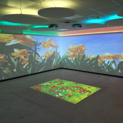 All in One Interactive Mobile Floor Projection Immersive Projector Interactive Projection Rugged High Brightness Projection