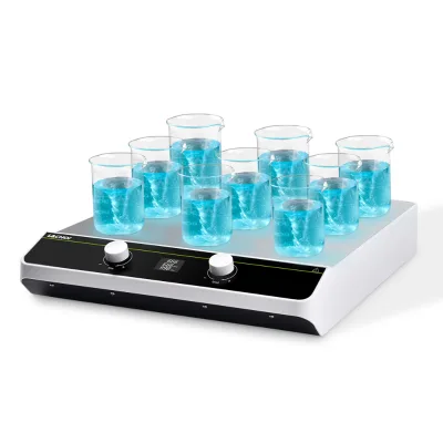 High Quality Multi Position Magnetic Stirrer Digital Display DC Brushless Motor 100-1500rpm Speed Control 350C Max Temperature