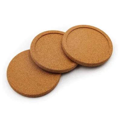 Cheap Price Wood Coasters Set Tableware Table Decor Mats and Pads Soft Wooden Coasters Tea Cork Coaster