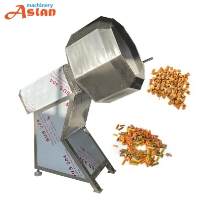 Big Capacity Octagon Seasoning Mixer Snack Food Seasoning Machine Potato Chips Flavoring Mixer Machine