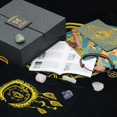 Personalized 1909 Tarot Deck with Guidebook & Luxury Gift Box, Customizable for Divination & Spiritual Readings