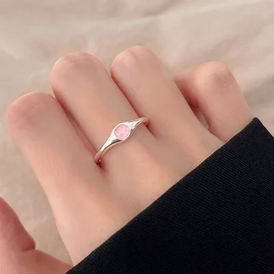 New Arrival Open Heart Textured Ring Zirconia Stone Sterling Silver Ring