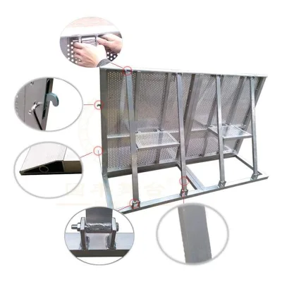 Factory Aluminum Crowd Control Barrier Iron Crash Barrier Traffic Barricade for Events