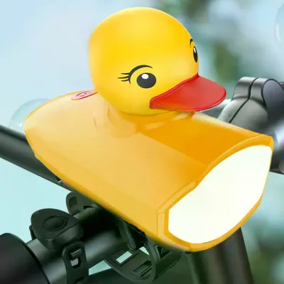 Cycle Horn Headlight Bright Duck-shaped Bike Lights With Horn Headlights Type-C Rechargeable Headlight