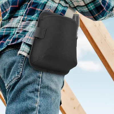 Nail Screw Pouch with Belt Clip Heavy Duty Belts Hardware Fastener Pouch Durable Belt Carrying Holster