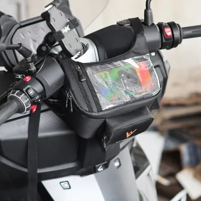 Electric Scooter Saddle Bag for Motorcycle Riding Multifunctional Waterproof Hanging Bag Can Hold Mobile Phone Touch Screen