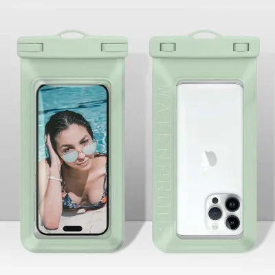 Waterproof Floating Phone Pouch for Under 7.5'' Mobile Phone IPX8 Cellphone Dry Bag Case Textured PVC Phone Protector