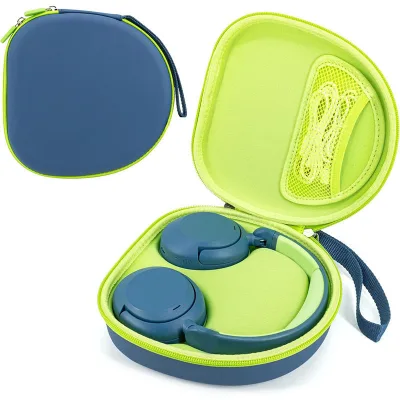 Factory Custom Kids' Eco-Friendly Eva Headphone Case Colorful Shockproof EVA Storage Case for Travel Headphones protection