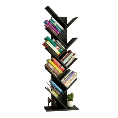 Small furniture, children's room bookshelf, rotating living room furniture, wooden bookshelf