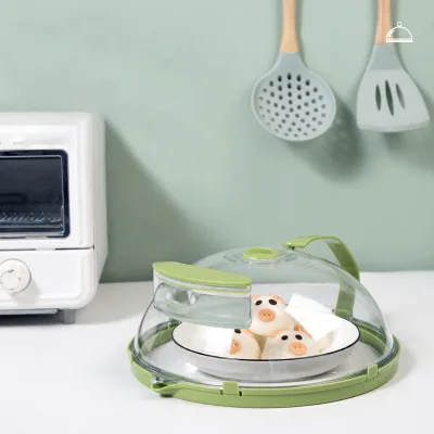 New House Must Haves PC Material Cooking Splatter Kitchen Supplies Microwave Splatter Cover for Food with Handles