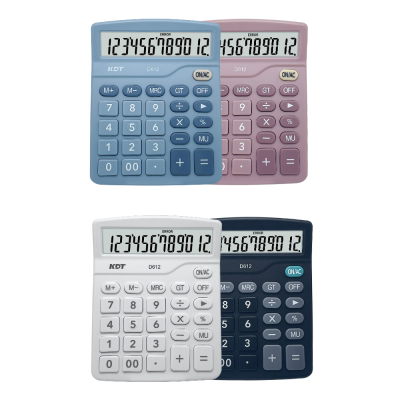 12 Digits Hot Selling Calculator High Quality Nice Price Business Accounting BLACK PINK BLUE Electronic Financial Calculator