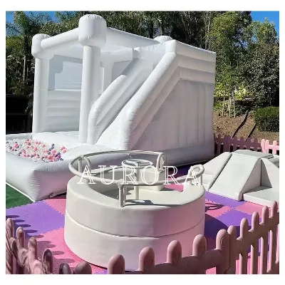 Commercial Color Soft Play Climber Kids Nude Soft Play rainbow Bridge Ball Pit rainbow Bridge Soft Play Set with Bounce House