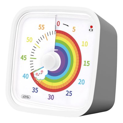 Visual Timer Cute Rainbow 60 Minute Kids Visual Timer Countdown Timer W/Silent Mode, Time Management Tool No Ticking