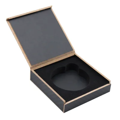 Luxury Wooden Box Flip Lid Good Quality Multi-Functional Black Document Storage Jewelry Perfume Packing Wooden Chest Box