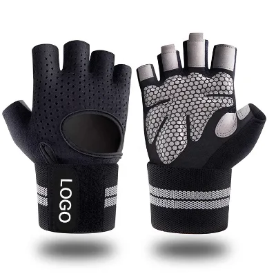 Weights Ventilated Training Gloves Half Finger Workout Fitness Spots Gym Weight Lifting Gloves for Men Women