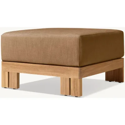 Luxury Modern Outdoor Ottoman Set Tripod Design Split Legs 45D Quick Dry Foam for Courtyard