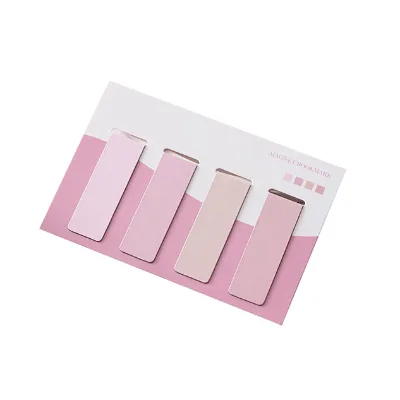 Cheap Magnetic Bookmark Clip Custom logo Magnetic Folding Bookmark Printing on 2 Side for Student