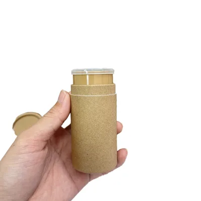 Empty Refillable Recyclable Deodorant Bottle Container Stick Twist up Paper Tube 45-50g