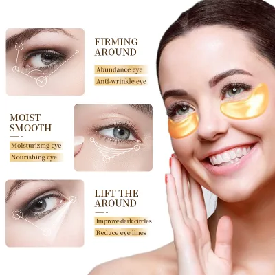 24k Gold Hyaluronic Acid Eye Cream Anti Dark Circles Eye Bags Firming Moisturizing Eyes Skin Care Products for Women