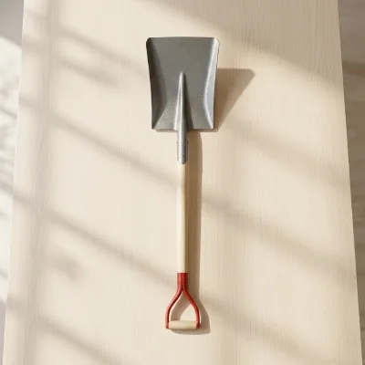 Heavy Duty Heat Treated Carbon Steel Shovel with Metal Handle and Poly Grip. 3-Year Warranty for Garden & Farm Use