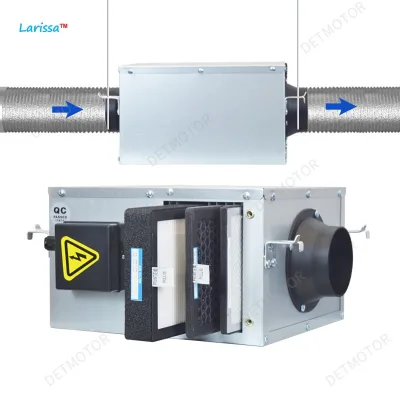 China Factory Powerful Wind High Efficiency Metal Body PM 2.5 Filtration Purification Type Silent Fan for Hotel Restaurant