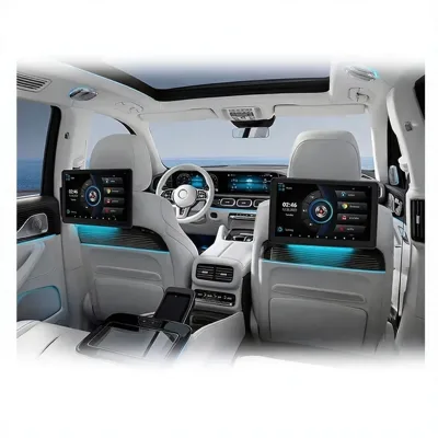 10.1 Inch In-Cell Screen Android Auto AM Rear Seat Headrest Monitor Entertainment Multimedia Player Mirror Link USB TF Card WIFI