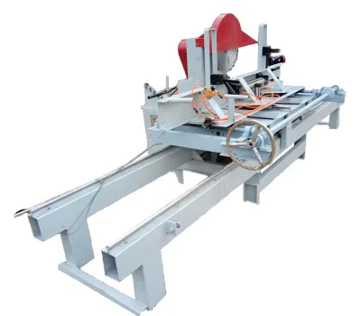 500mm Auto Electric Round Log Table Sliding Cutting Machine Wood Board Plank Cut Saw Mill Sliding Table Panel Cutter Saw