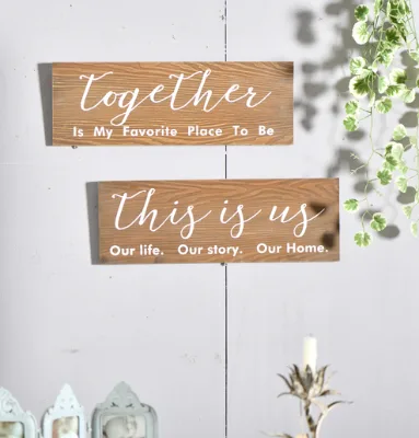 Wood Pallet Sign Notch Banner Hanging Wooden Signs for Shop Christmas Rustic Wall Decor Craft Wood Decorative Plaque Sign
