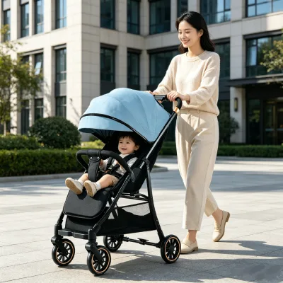 JXB Surprise Price Bidirectional Push Sport Lightweight Baby Cart with Four Rubber Wheels