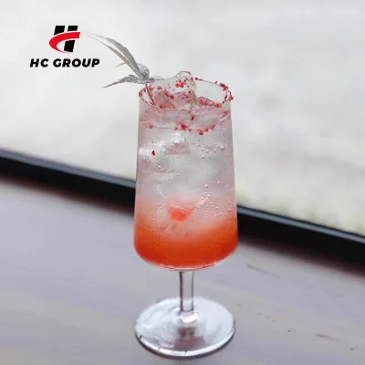 Korean Style Vertical Stripes Glass Drinking Cups 400ml Juice Glass Cup for Cocktails Fruits