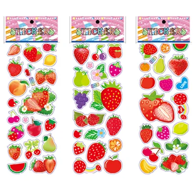 Customized Cartoon Strawberry Stickers Teenagers Children Notebook Water Bottle Luggage Strawberry Stickers