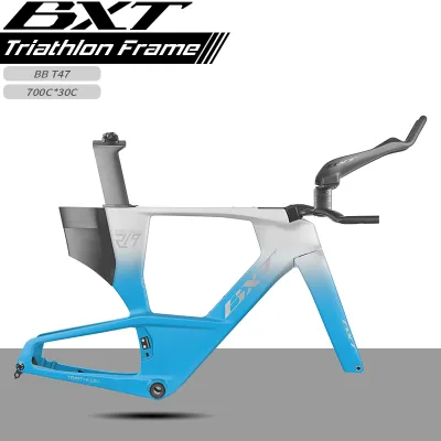 BXT Triathlon-219 2026 New Triathlon Bicycle Frame T1000 Carbon Fiber 1650g Weight Compatible Electronic Shifting/Di2 T47 UDH