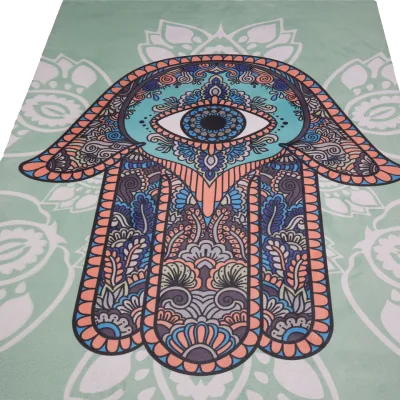 Suede Yoga Mat Certified Safe Non Toxic Eco Friendly for Family Health, Professional Certification Healthy Safe