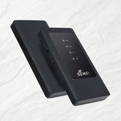 5G High-speed Gigabit Dual-Band Wireless USB Portable WiFi Router SIM Card Slot Type-C Interface 4400mAh Battery OEM CPE Modem