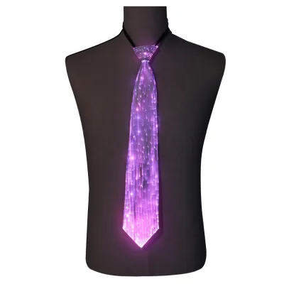 Creative LED Tie for Concert Halloween Christmas Luminous Tie for Electronic Music Festival Nightclub