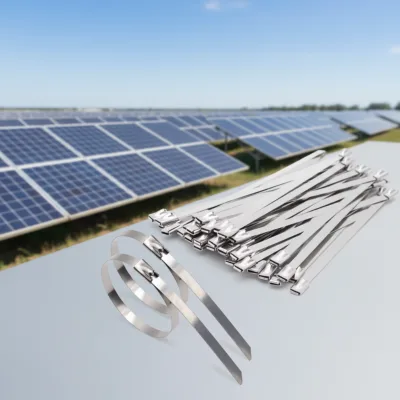 EmperySolar High Quality Adjustable Cable Tie Wraps SUS304 for PV Solar Panel Systems