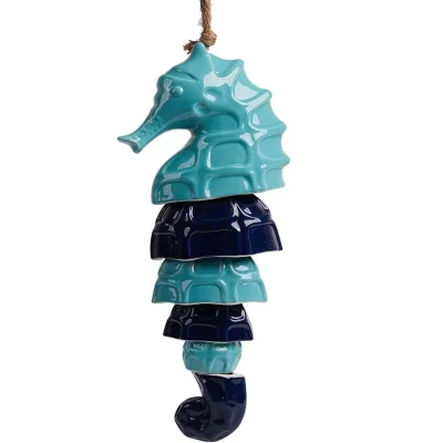 Wind Chime Ocean Sculpture Modern Decor Garden Statue Ornament Home Gifts Animal Figurine Ceramic Arts Crafts 35cm