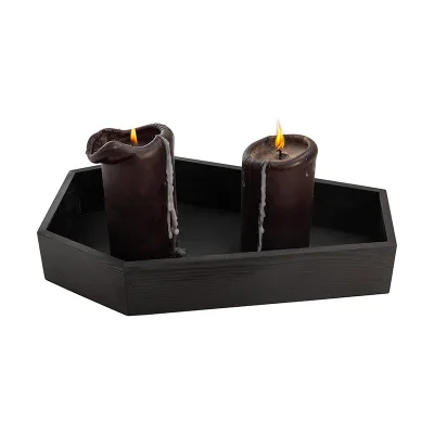 Factory Handmade Rectangle Wooden Pet Casket Bed