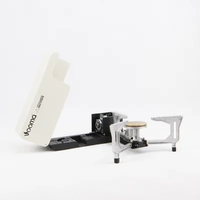 Portable 2200W Auto-Shutoff Family Camping Stove Foldable Piezo Ignition Kitchen for Outdoor Adventures