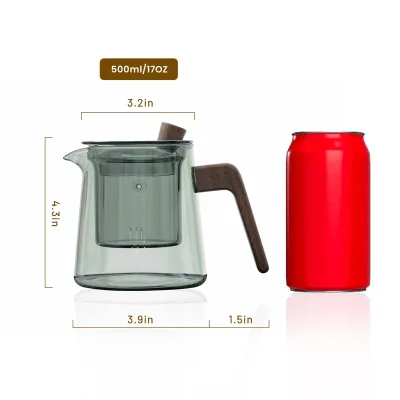 Factory Wholesale High Borosilicate Heat Resistant Glass Teapot Drink Set
