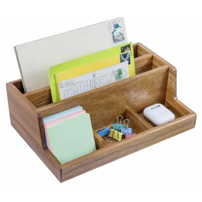The Multi-functional Wooden Desktop Document Storage Shelf Is Suitable for Both Home and Office Use