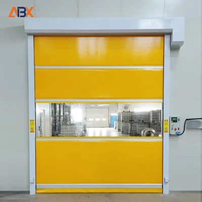 Customized Colorful Fast Automatic Roller Shutters Door High Speed Workshop Sectional Doors Fabric PVC Roll up Transparent Doors