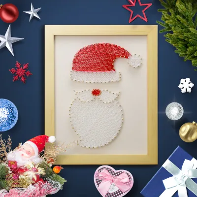 Christmas Gift Nail Winding Drawing DIY Material Package Student Handicraft Class BXY