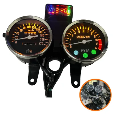 Motorcycle Spare Parts LCD Speed Instrument Panel Digital Dashboard Moto Speedometer for Moto Susuki Gn 125